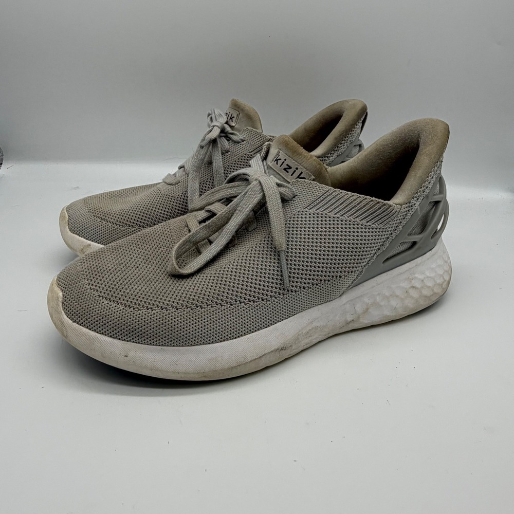 Kizik Athens Grey HandsFree Slip On Sneakers Mens 6 Wide Womens 7.5 Wide